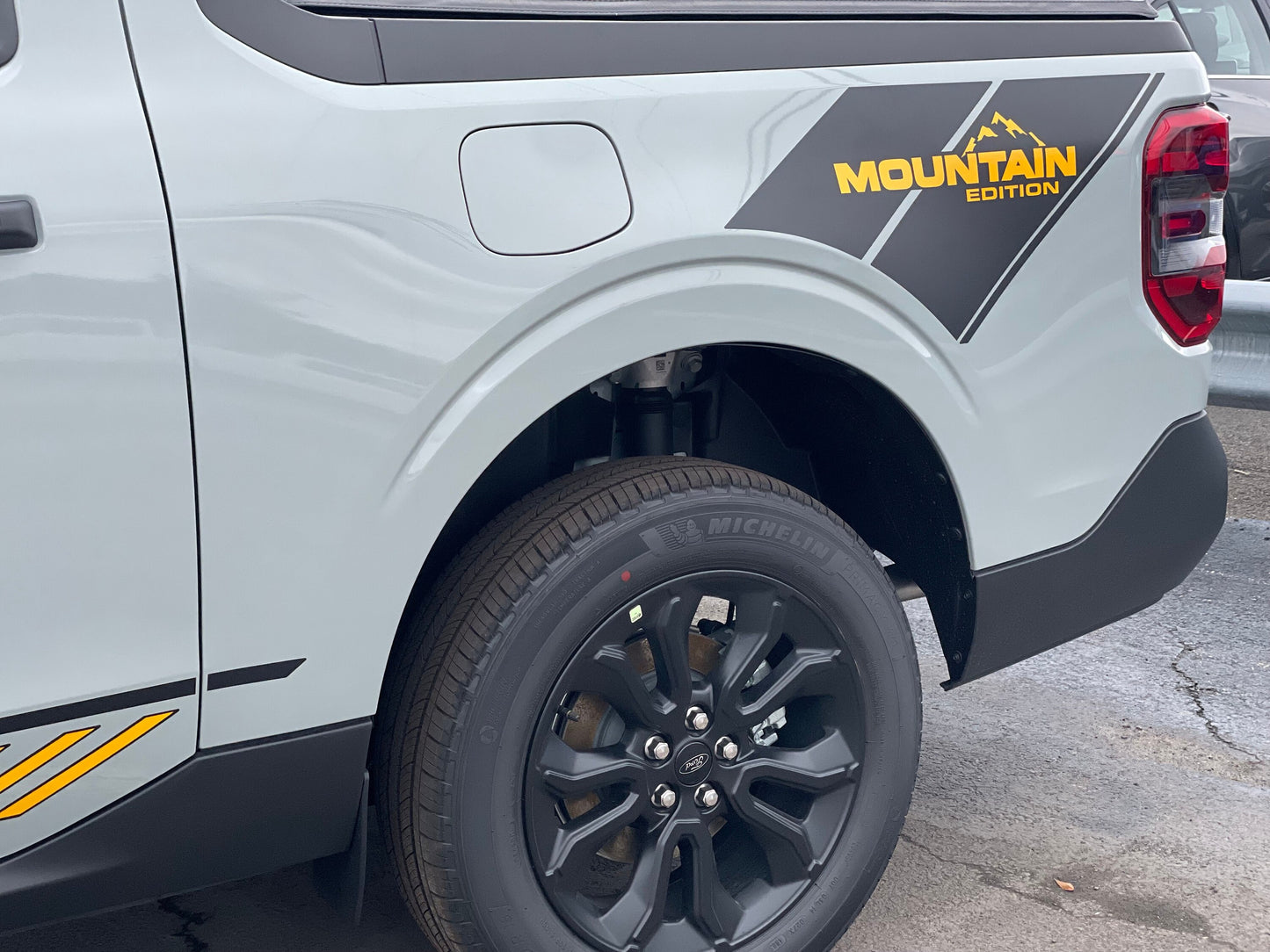 Mountain Stripe Decal by LUDesignsNY Custom Created & sized to fit a 22-25 Ford Maverick. Preassembled Installation Video Included. Bedside.