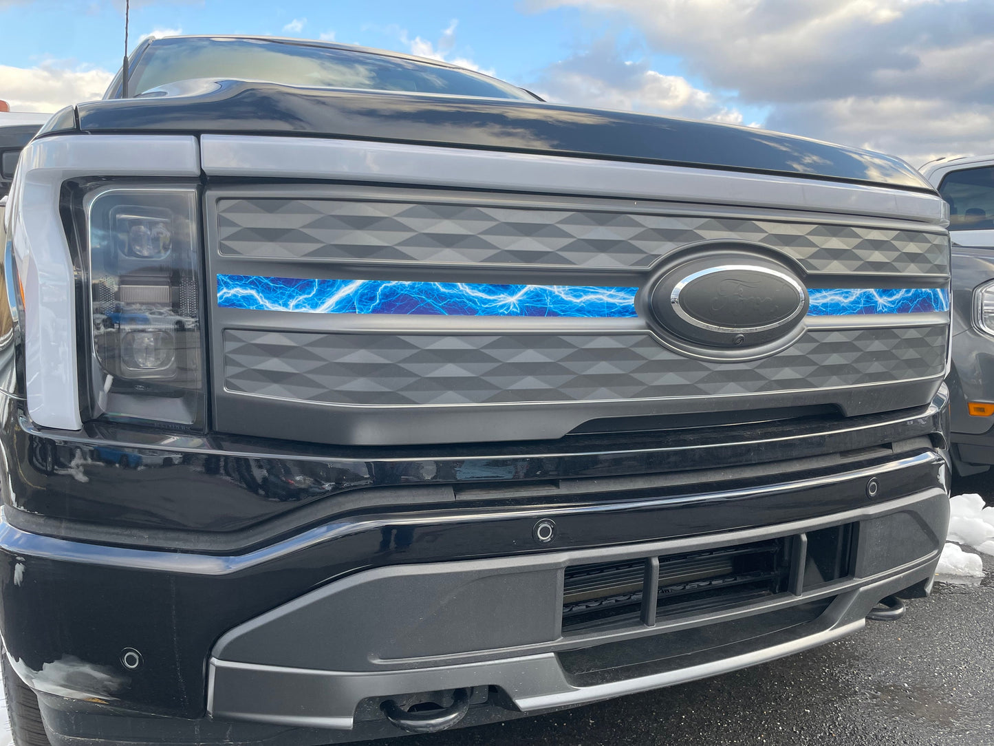 Grille Stripe Decal by LUDesignsNY Custom Created & Sized to fit a 2022-2025 Ford F-150 Lightning