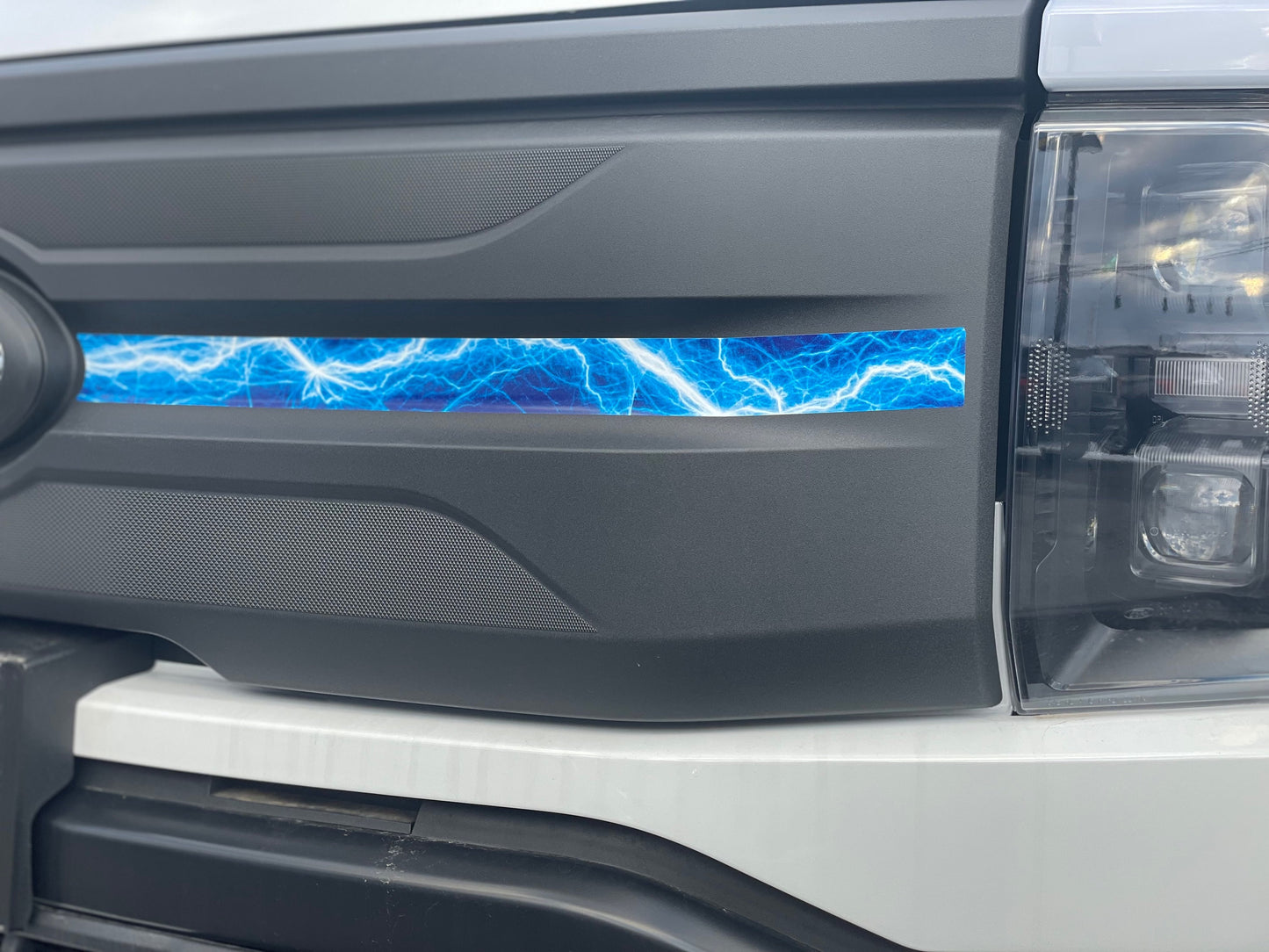 Grille Stripe Decal by LUDesignsNY Custom Created & Sized to fit a 2022-2025 Ford F-150 Lightning