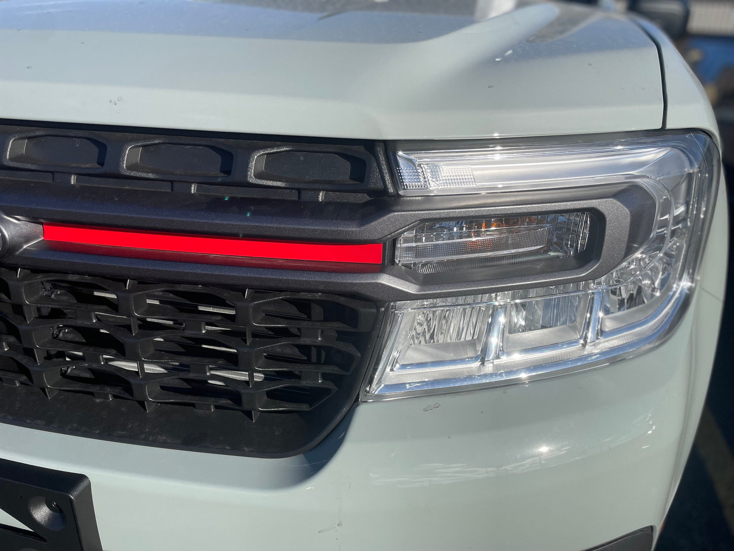 Grille Stripe Decal by LUDesignsNY Custom Created & Sized to fit on a 2022-24 Ford Maverick