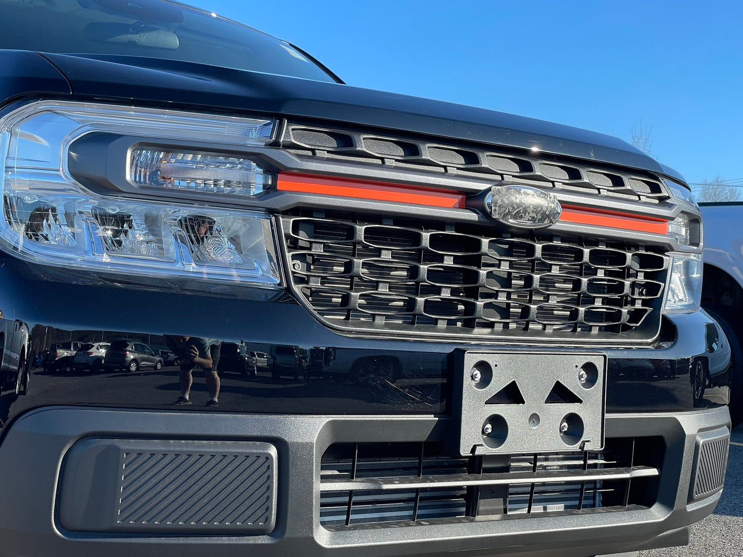 Grille Stripe Decal by LUDesignsNY Custom Created & Sized to fit on a 2022-24 Ford Maverick