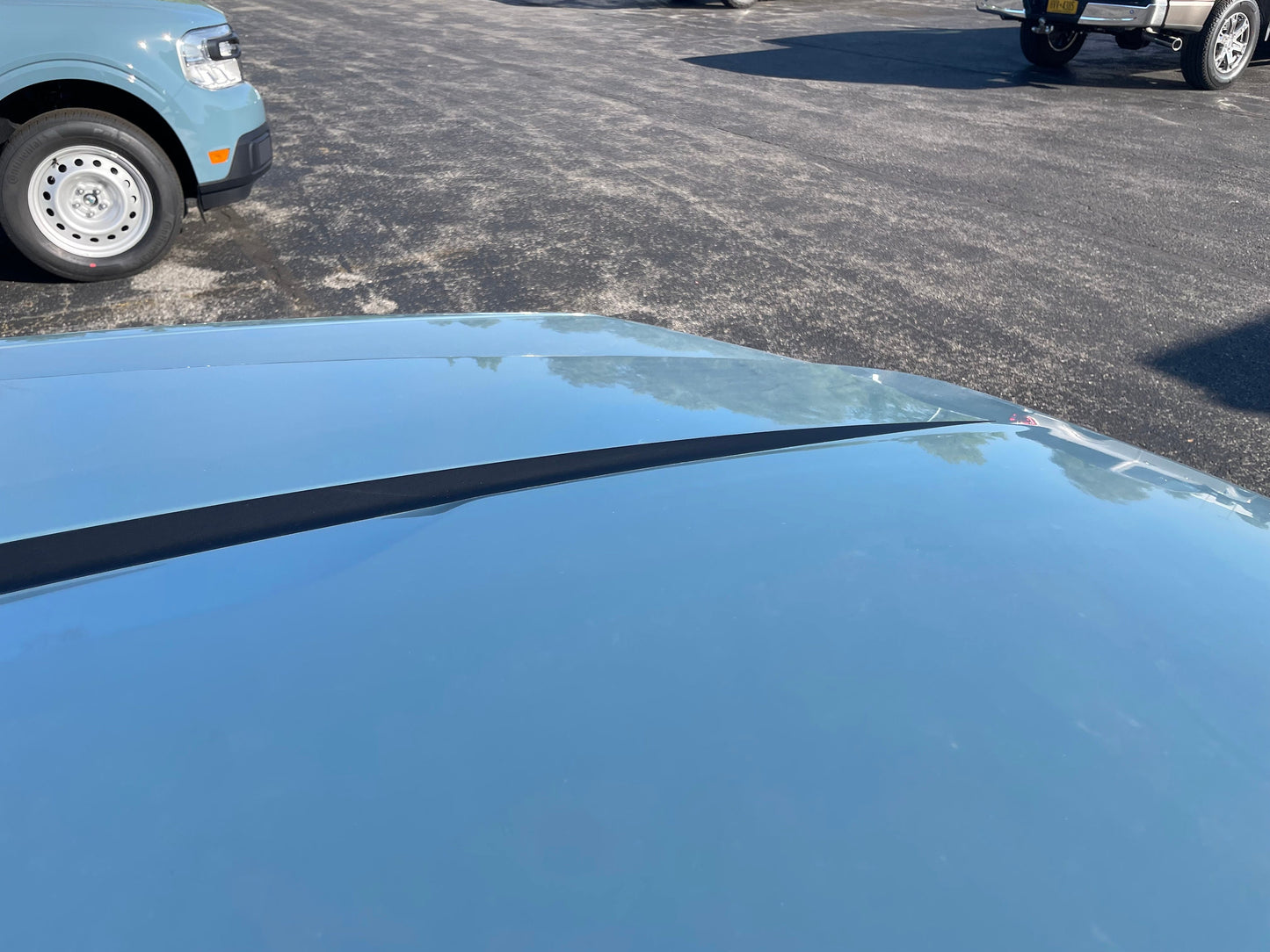 Hood Stripe Graphic by LUDesignsNY Custom Created & Sized to fit on a 2022-24 Ford Maverick