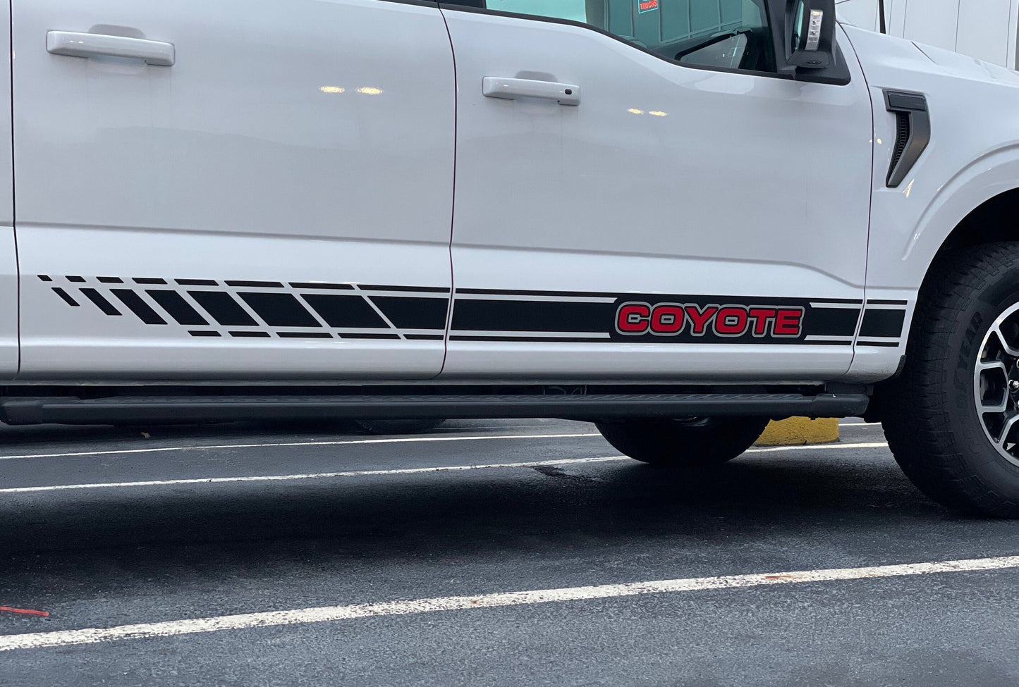 Rocker Stripe Decals by LUDesignsNY Custom Created & Sized to fit on a 21-25 Ford F-150 Super Crew or Super Cab Installation Video Included!