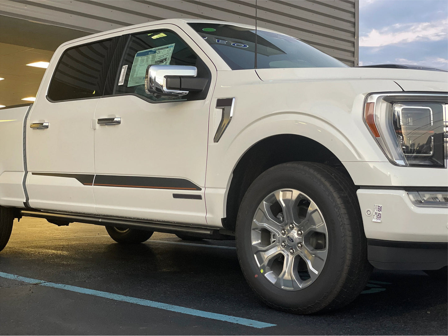 Rocker Stripes by LUDesignsNY Custom Created & Sized to fit a 2021-2025 Ford F-150