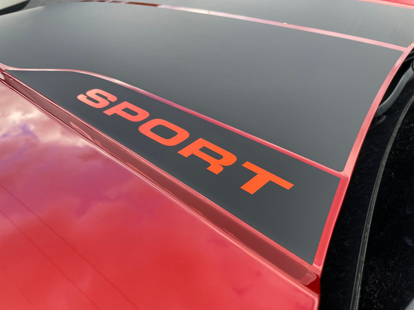 Hood Stripe Graphic by LUDesignsNY Custom Created & Sized to fit on a 2022-25 Ford Maverick