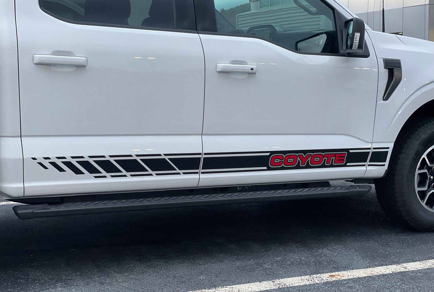 Rocker Stripe Decals by LUDesignsNY Custom Created & Sized to fit on a 21-25 Ford F-150 Super Crew or Super Cab Installation Video Included!
