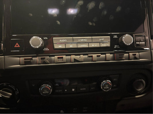 Decals compatible with the Interior 2025-26 Nissan Frontier Pro-4X and Pro-X Models. Installation Video Included. Extra Set Incl!