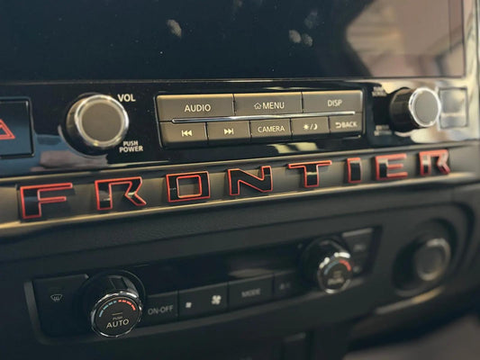 Interior Decals compatible with the 2025-26 Nissan Frontier Pro-4X and Pro-X Models. Outline Version  Installation Video Included. Extra Set Incl!