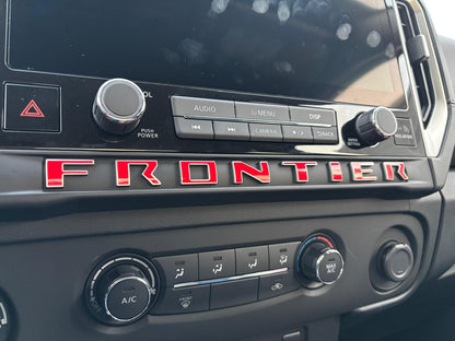 Interior Decal compatible with the 2025-26 Nissan Frontier SV, SL, S Model. Outline Style. Installation Video Included. Extra Set Included!