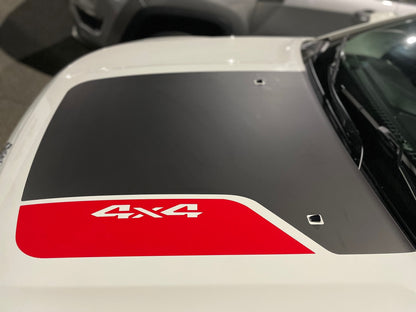 Hood Graphics by LUDesignsNY's Custom Created & Sized to fit on a 17-24 Jeep Compass