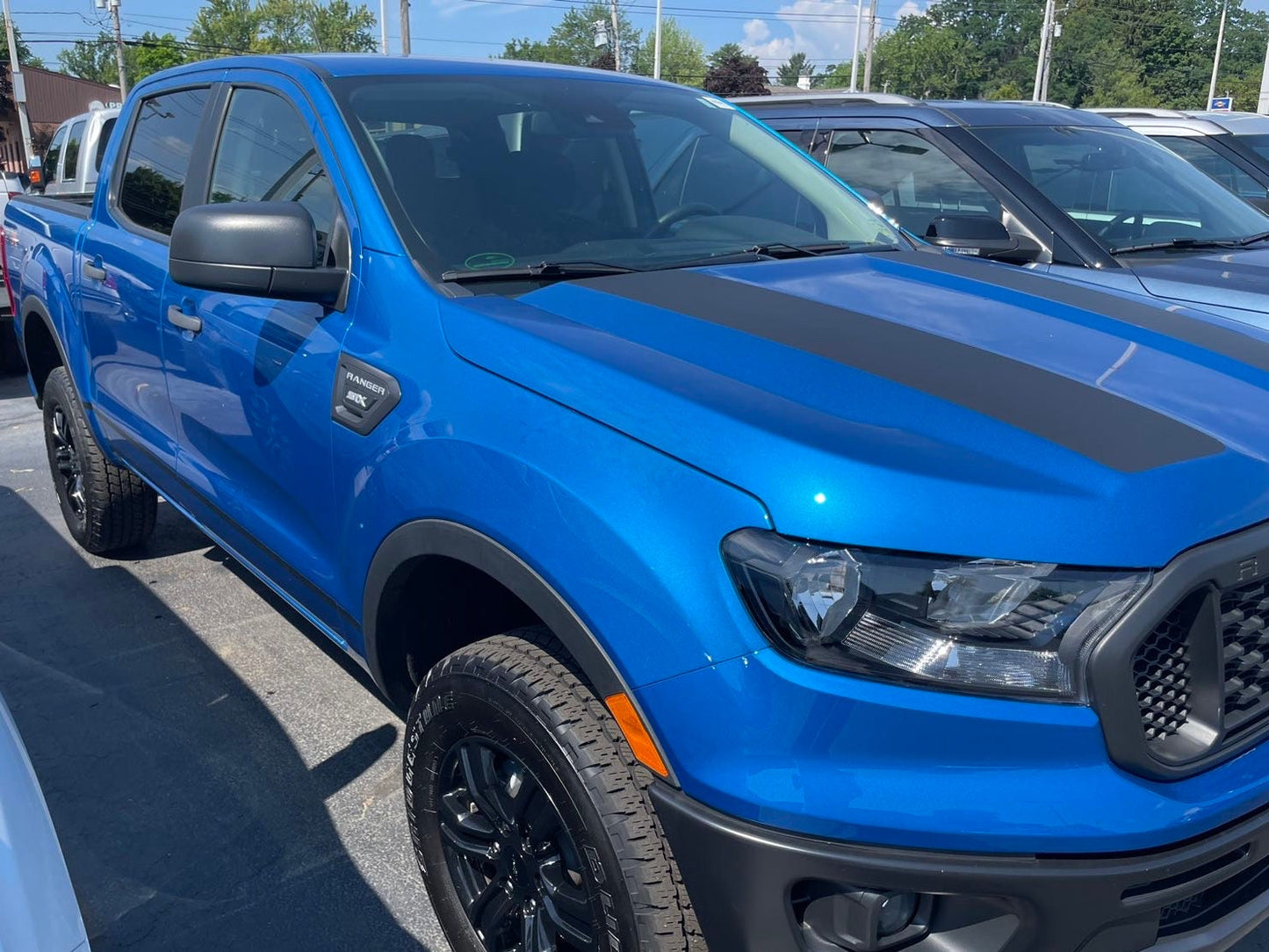 Premium Decal for 2019-2023 Ford Ranger Hood, Vinyl, Graphic, Sticker, Accent, Label, Racing Stripes