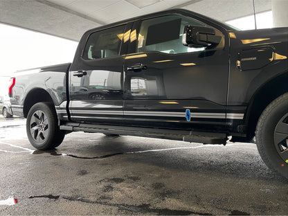 Premium Rocker Stripe by LUDesignsNY Custom Created & sized to fit a 22-24 Ford F-150 Lightning