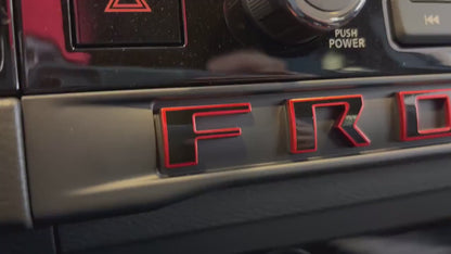 Decals compatible with the Interior 2025-26 Nissan Frontier Pro-4X and Pro-X Models. Installation Video Included. Extra Set Incl!